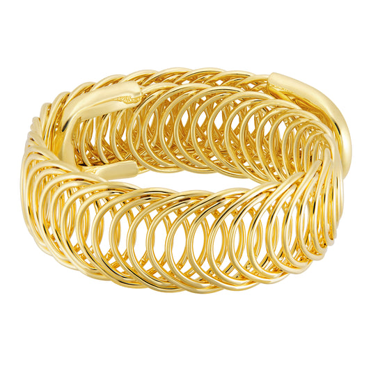18kt Yellow Gold Plated Wrap Bracelet