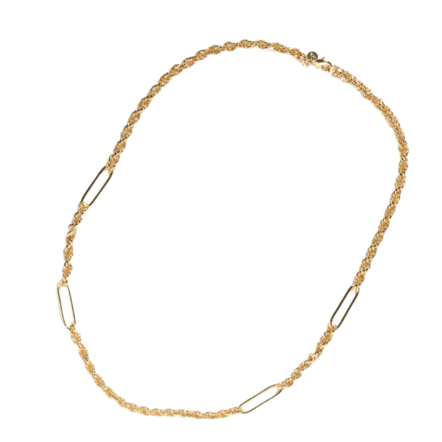 36" Four Stationed Long Oval Link with Rope Chain