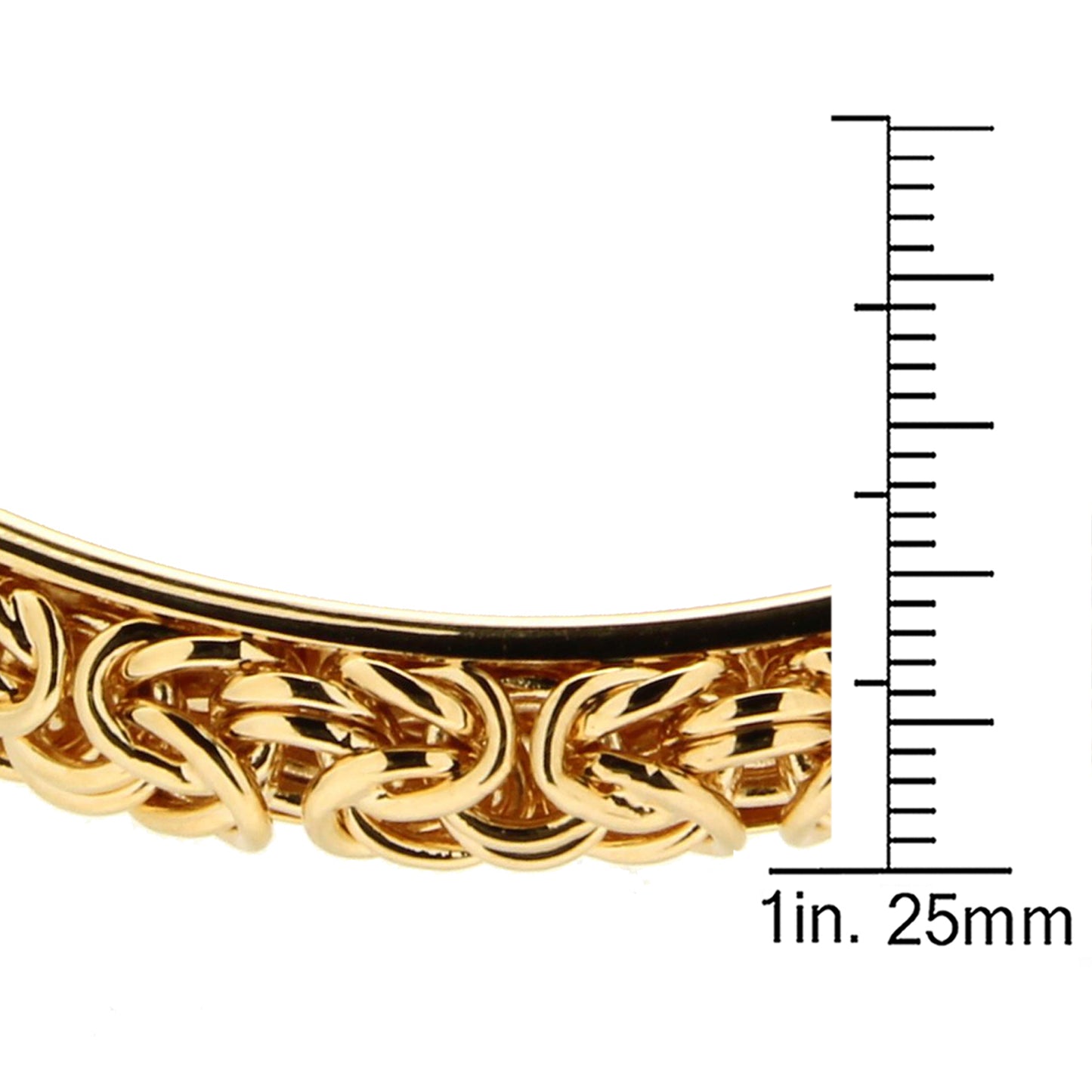 7" Byzantine Cuff Bangle Bracelet