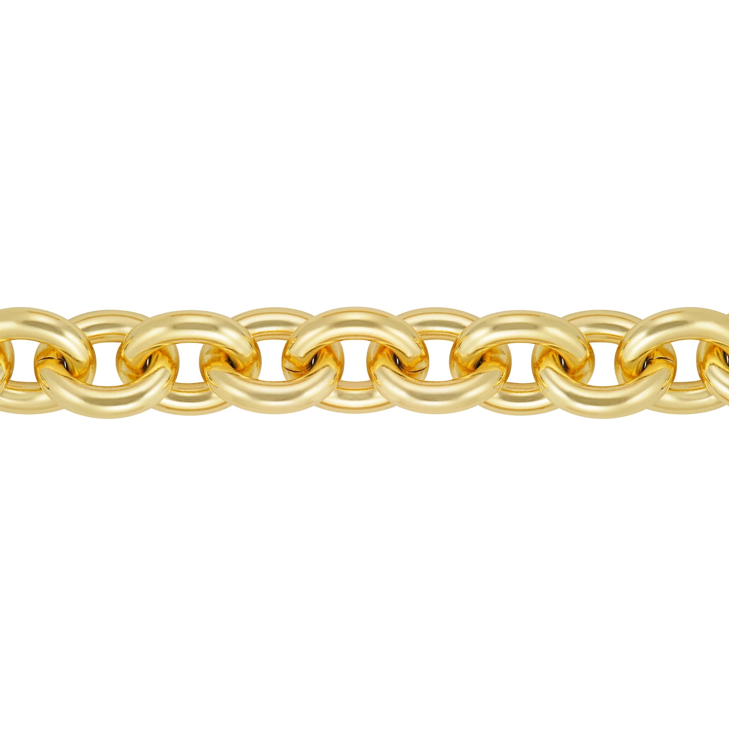 8" Large Rolo Link Bracelet