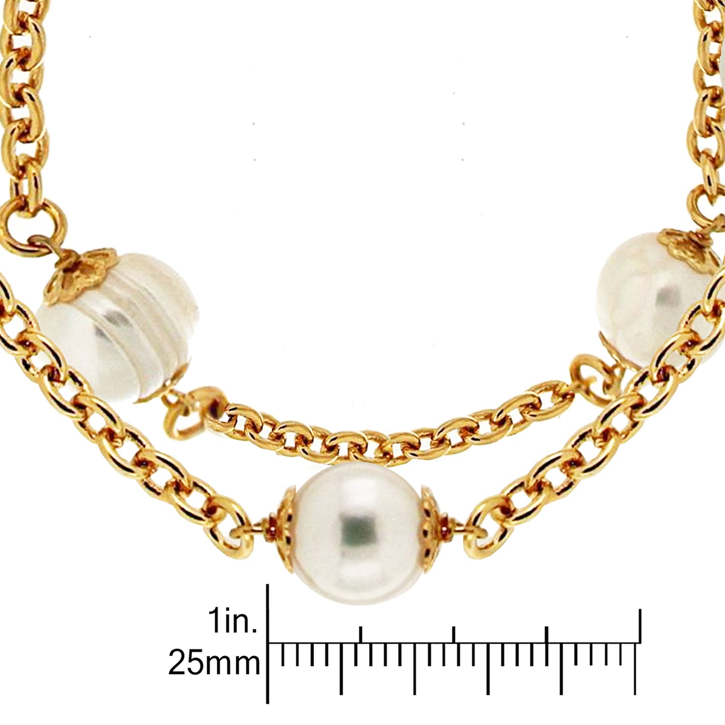 8"Double Strand  Pearl Bracelet