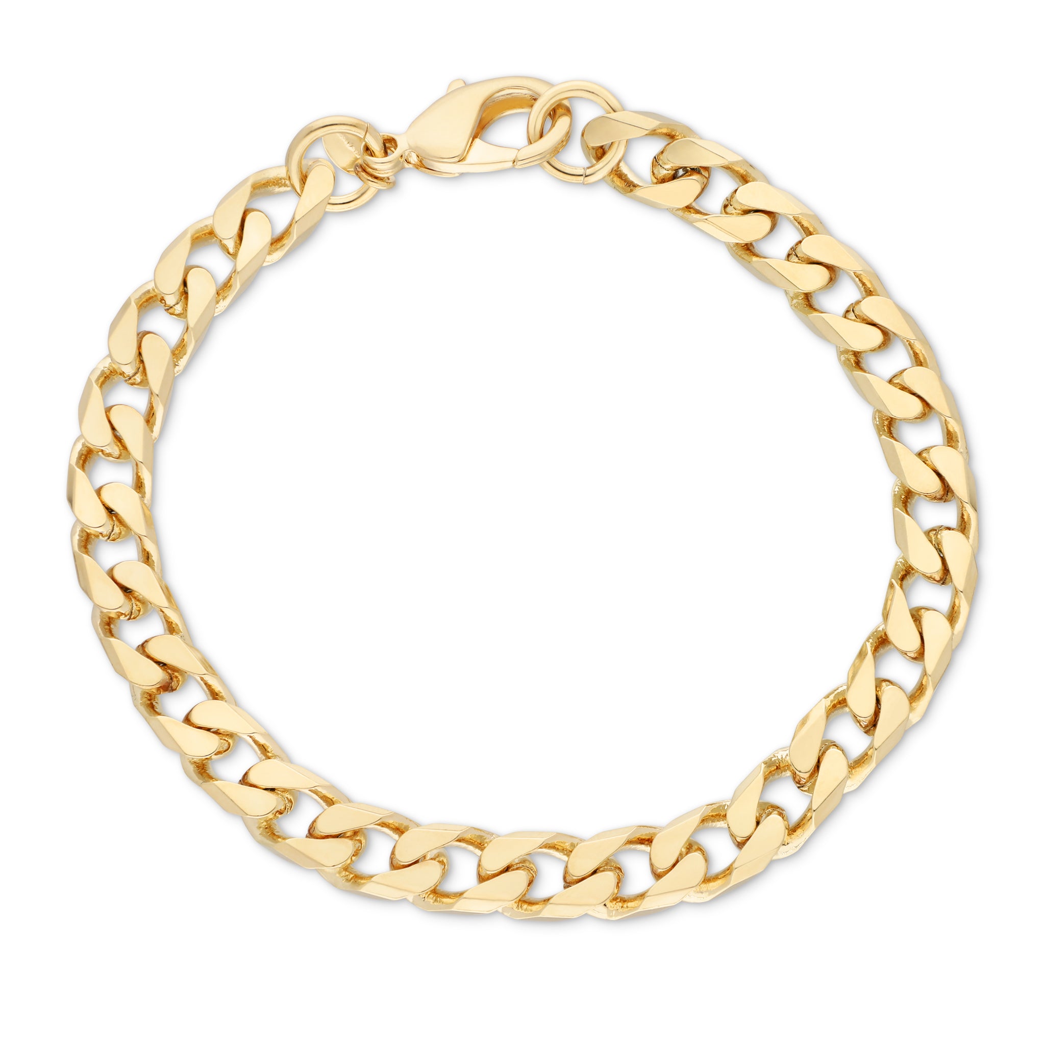 Bronzoro 85 Men Yellow Curb Link Chain Bracelet Bronzoro™ 