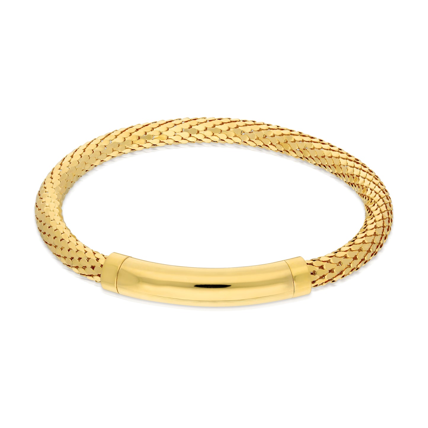 7.5" Mesh Bangle with Magnetic Clasp
