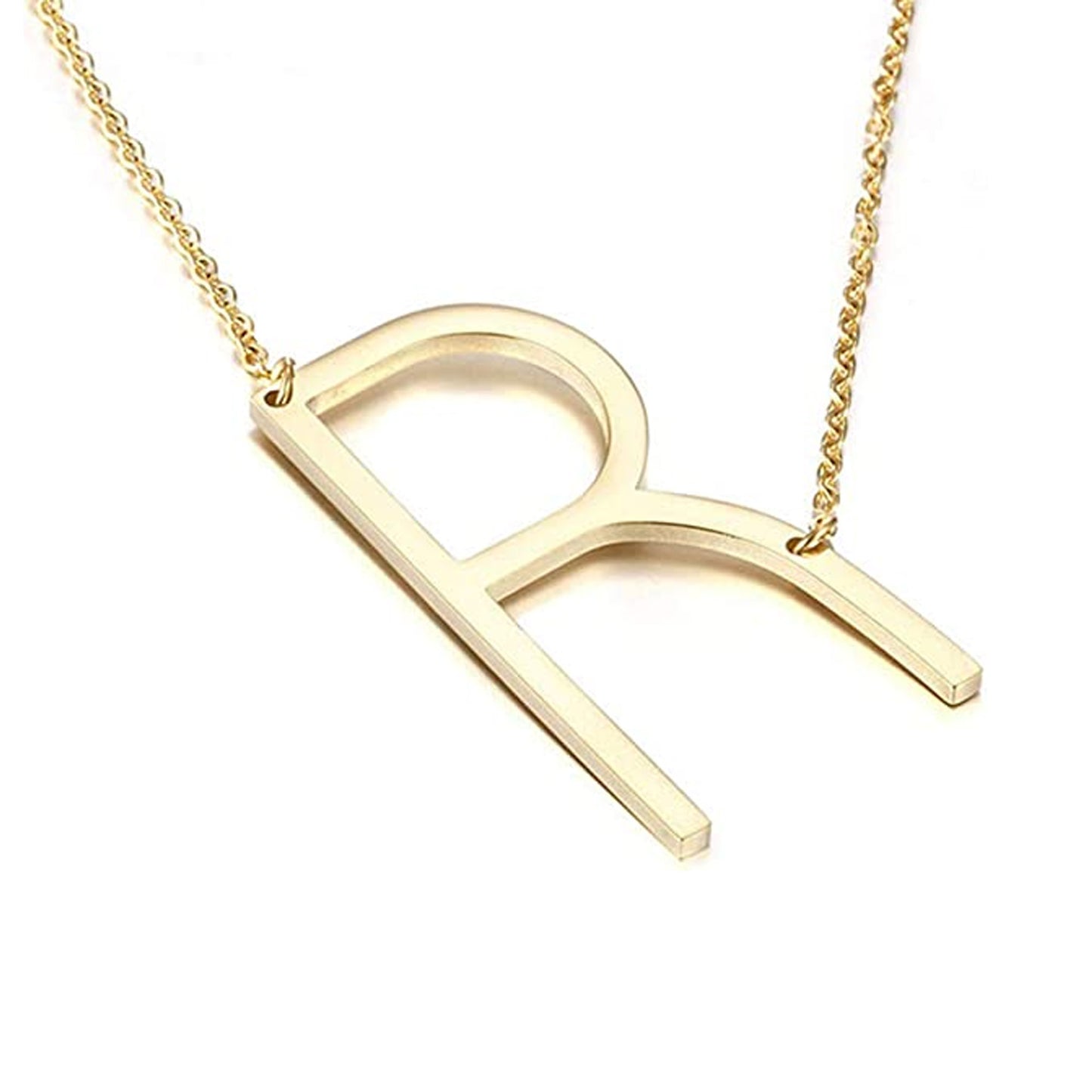 OFF SET INITIAL NECKLACE