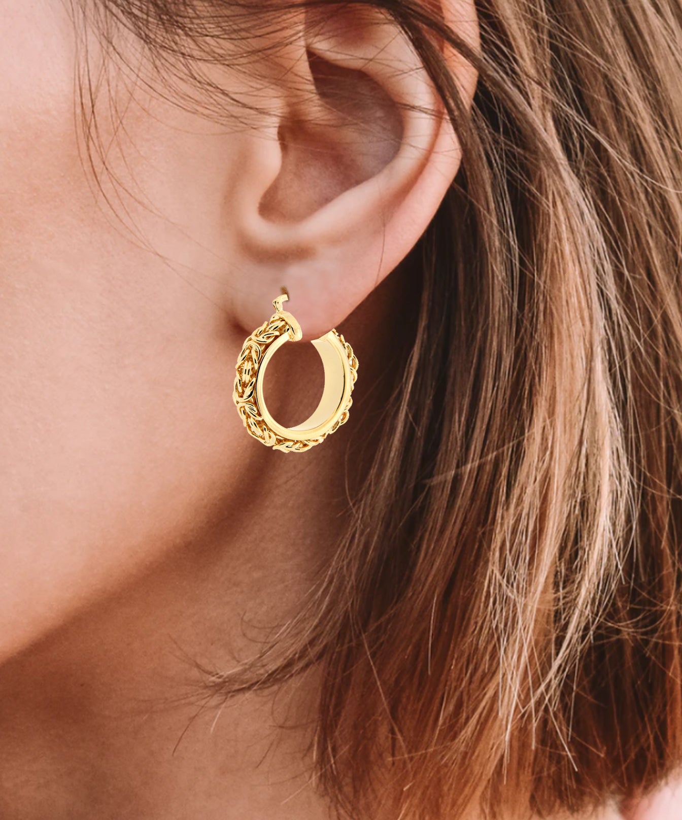 Byzantine Hoop Earrings