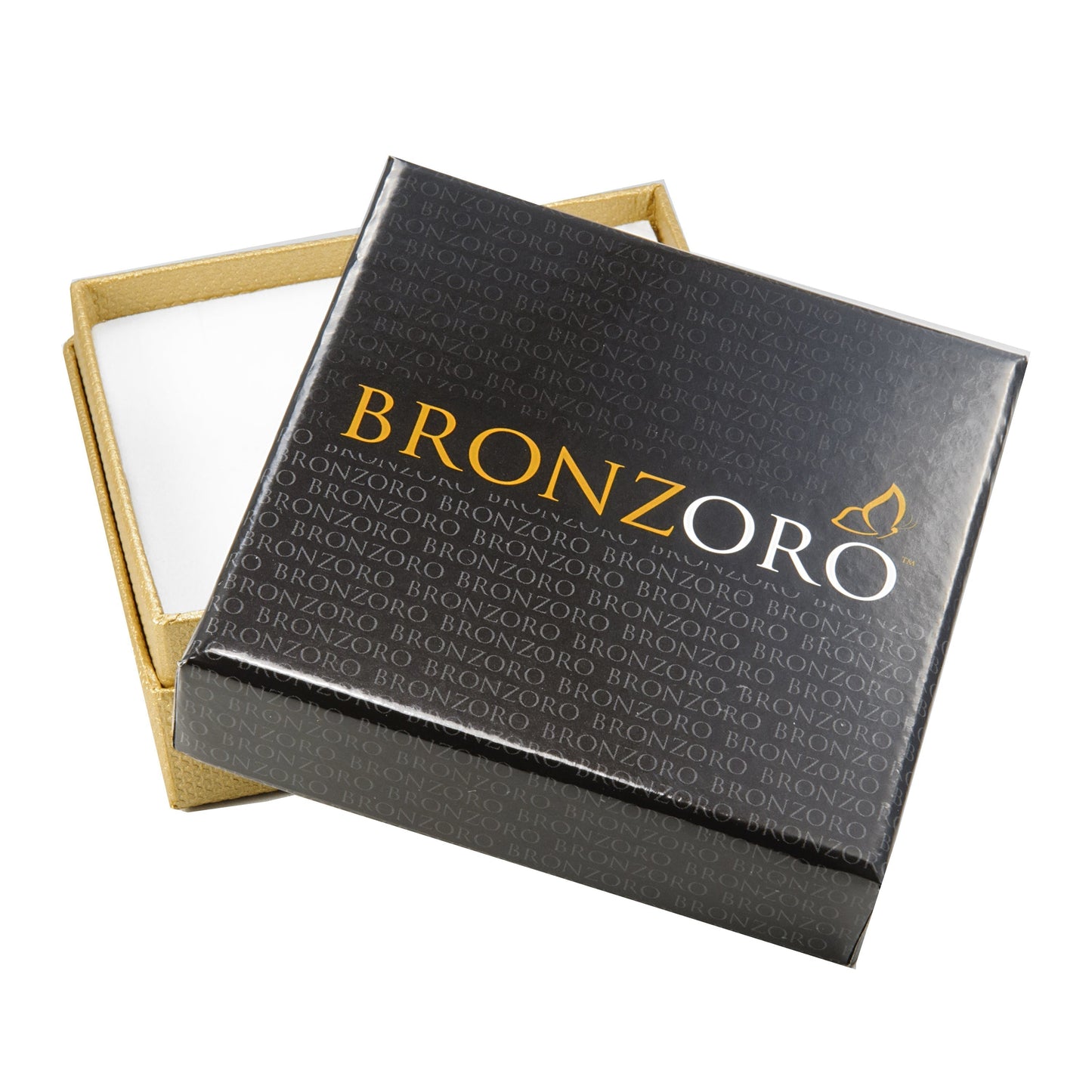 Bronzoro Yellow gold 5Mm Wide Chain Link Ring In Frame